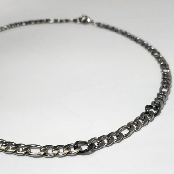 New Flat Link Chain Necklace - Picture 2 of 8
